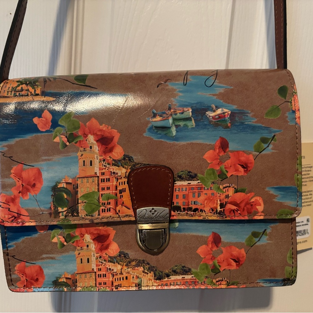 NWT Patricia Nash French Riviera Lanza Crossbody Bag